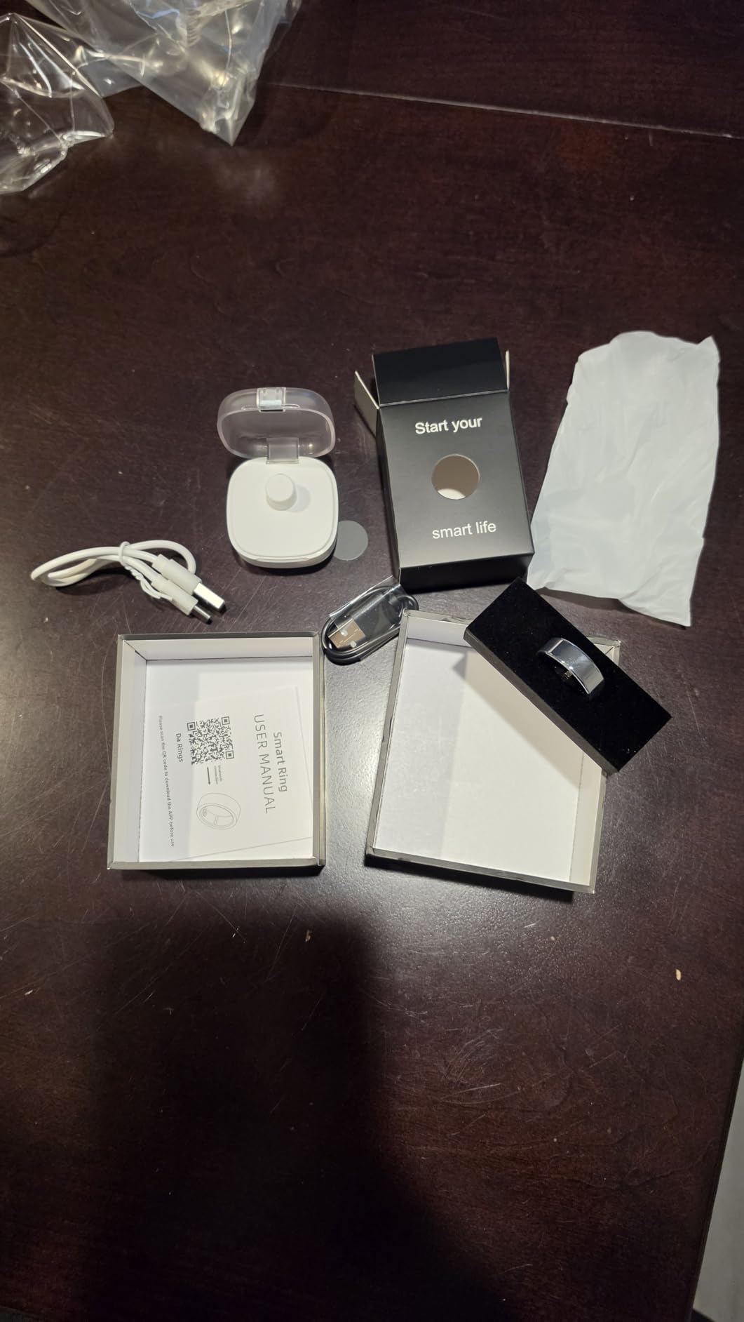 Smart Health Ring, Featuring Stress and Sleep Monitoring Functions, Compatible with iOS and Android, Waterproof Fitness Tracker customer photo 2