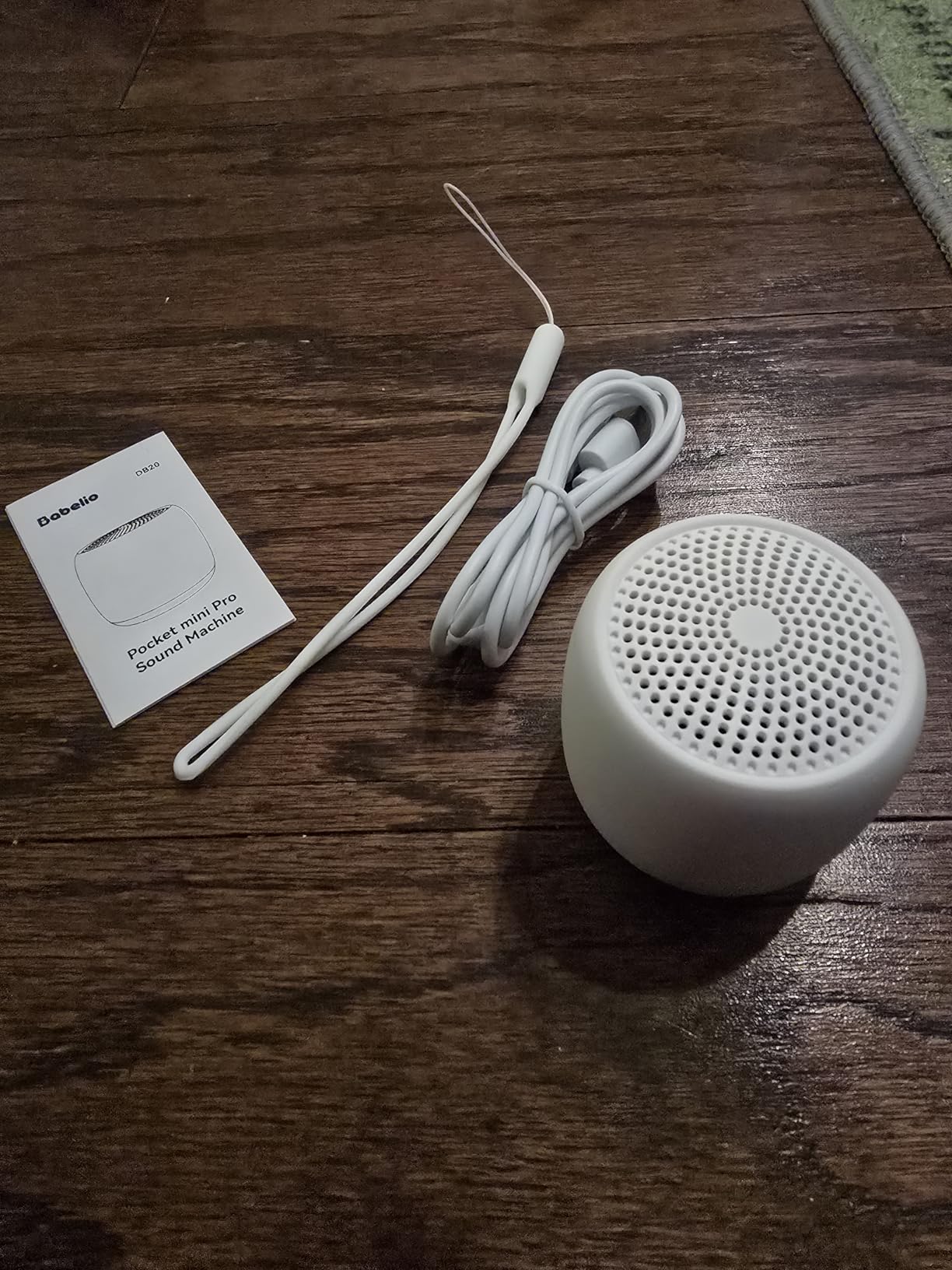 Babelio White Noise Sound Machine (Pocket Mini Pro) | 1000mAh Large Battery, 25 Non-looping Sounds for Adults, Kids & Babies, Timer, Memory Function, Pocket-Sized & Travel Essentials, White customer photo 2