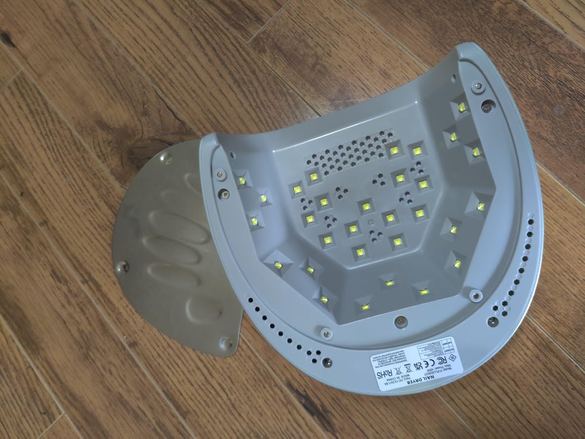 MelodySusie Professional Cordless UV Nail Lamp with Metal Base, P-Plus30GT Nail Dryer with Smart Sensor for Salon & DIY Home Use Fast Cures All Hard Gels, Especially Extension & Glitter Gel Polishes customer photo 1