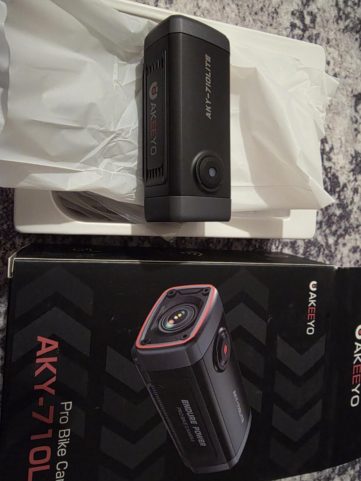 AKEEYO AKY-710Lite Motorcycle Camera/Bike Camera 2K30FPS WiFi Action Camera with Ultra HD,IP66 Waterproof with Loop & Emergency Recording, Parking Monitor,Rechargeable,7.5 Hours Extended Battery customer photo 1