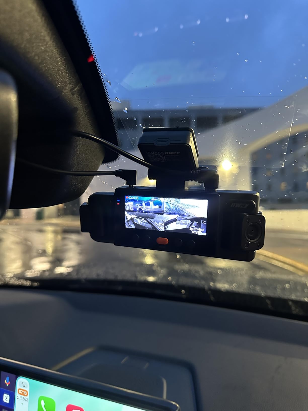 IIWEY N6 360 Dash Cam 4 Channel, 5.8G WiFi-6 (up to 20MB/s) with App, Free 128GB Card, FHD Front & Rear Inside Dash Cam for Car, 8 IR Lights Night Vision, GPS, 24/7 Parking Mode, G-Sensor customer photo 2