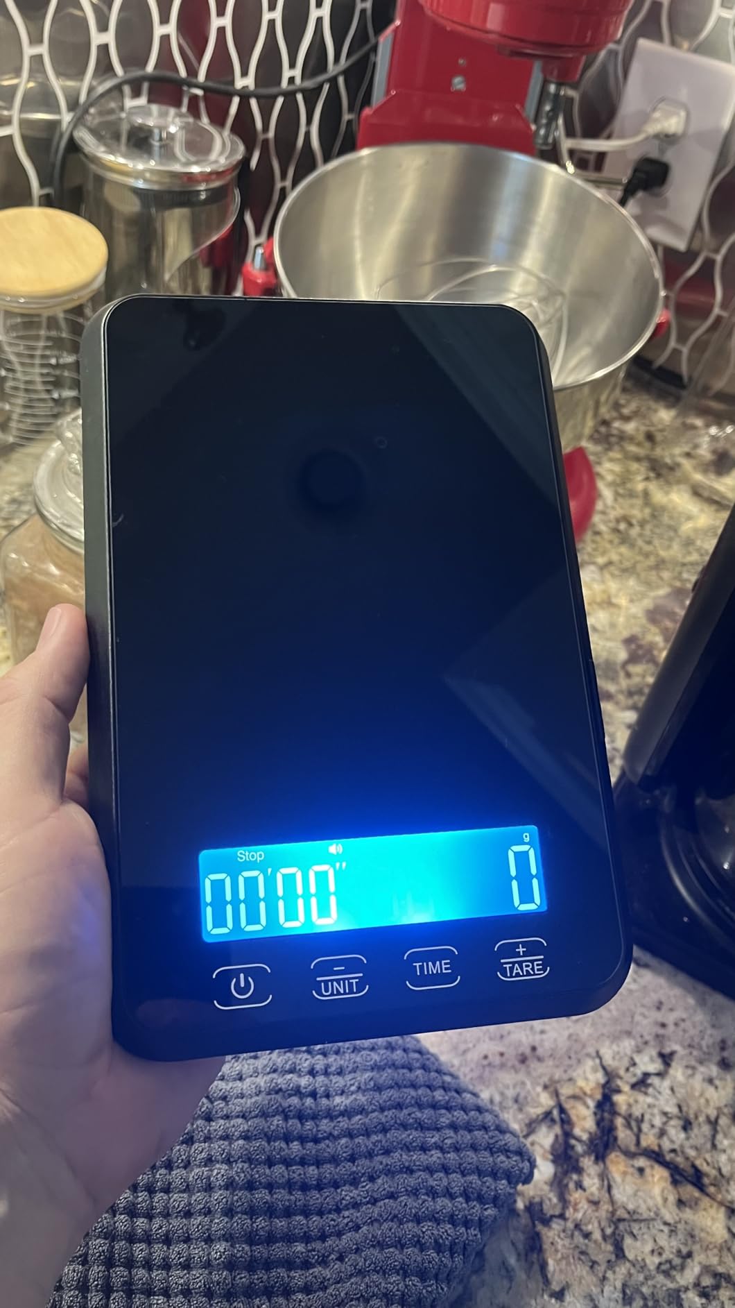 Letron Food Scale, 33 lb / 0.1 oz High Precision Kitchen Scale for Sourdough Bread, Built-in 7 Units, Timing & Tare Function, Rechargeable Digital Kitchen Scale for Food, Baking, Cooking customer photo 2