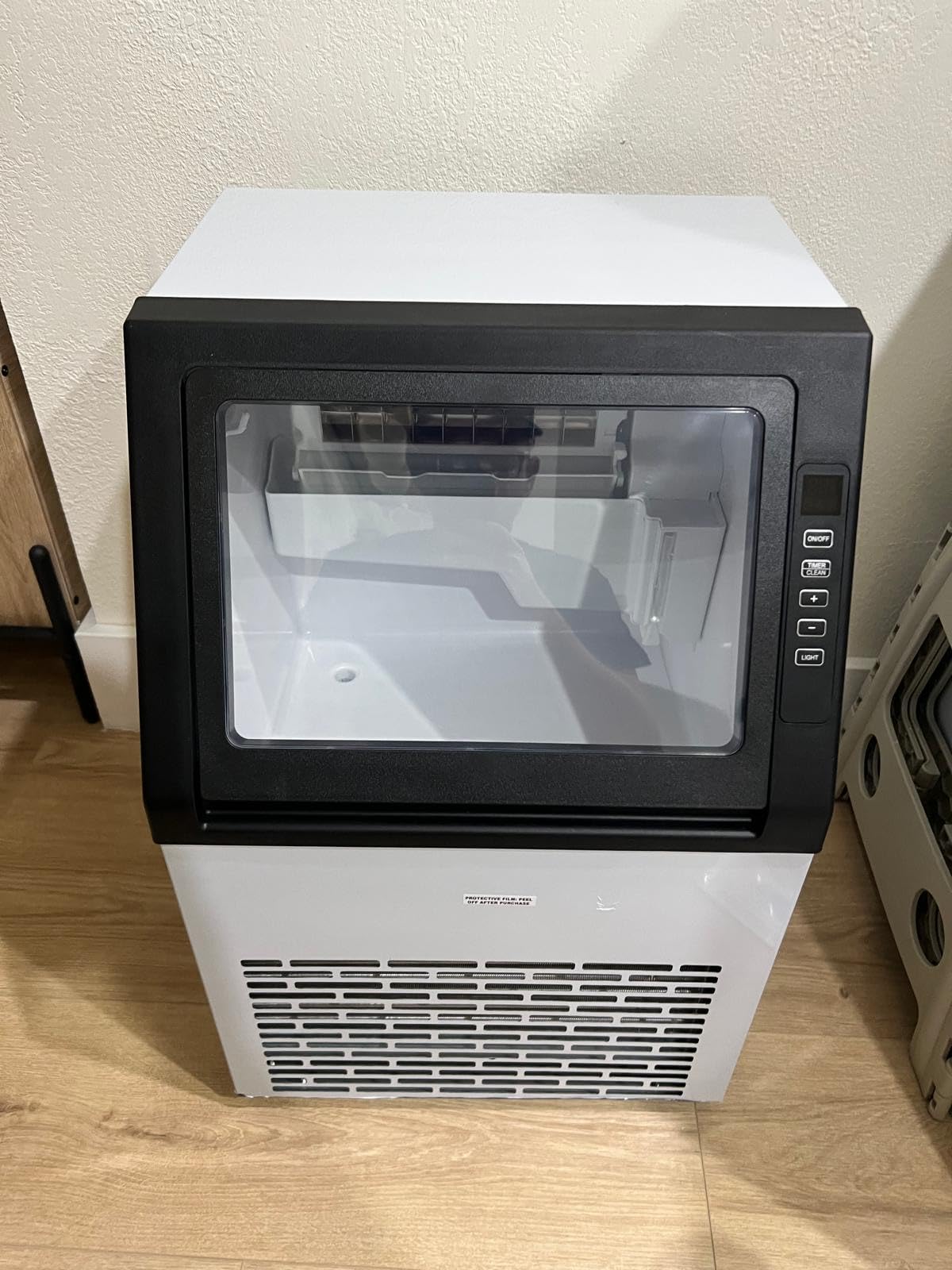 COWSAR Commercial Ice Maker Machine, 80Lbs/24H Freestanding Undercounter Ice Maker with 24Lbs Storage Capacity, Self-Cleaning Ice Machine for Home, Bar, Restaurant, Office, Outdoor customer photo 2