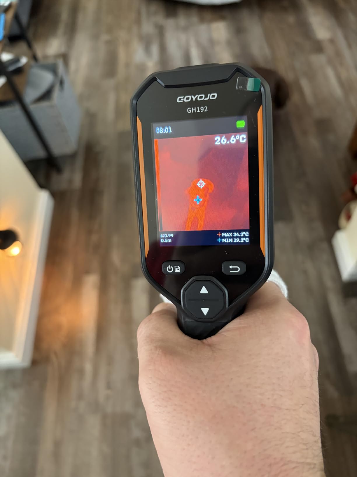 GH340 Thermal Imaging Camera 640x480 Super Resolution, Dual-Camera with 2MP Visual Camera, 256x192 IR Resolution Handheld Thermal Camera for Home Inspection, HVAC Electrical Water Leak Break Detection customer photo 1