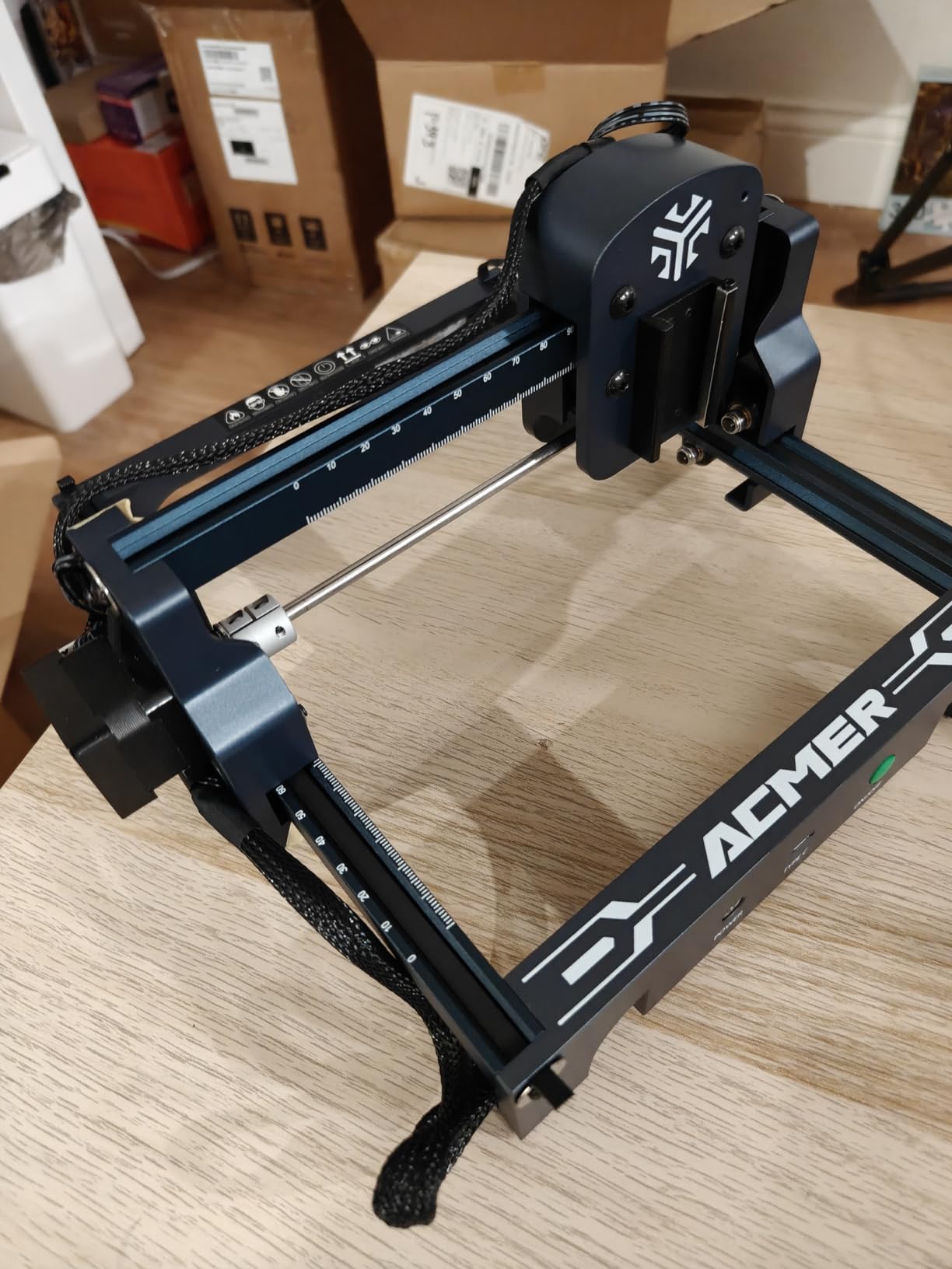 ACMER S1 Laser Engraver 6000mW, Compact Desktop Engraving & Cutting Machine for DIY Crafts, Small Business & Makers, 130×130mm Work Area, 0.04mm Laser Spot customer photo 2