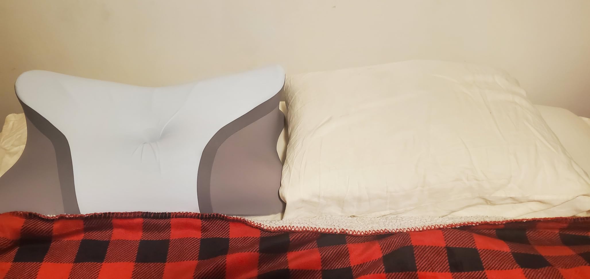 Cervical Neck Pillow for Neck Pain Relief, Bed Pillows for Sleeping, Ergonomic Cooling Pillow, Orthopedic Contour Pillow for Side Back Stomach Sleepers, Neck Support Memory Foam Pillows with Pillow Covers customer photo 1