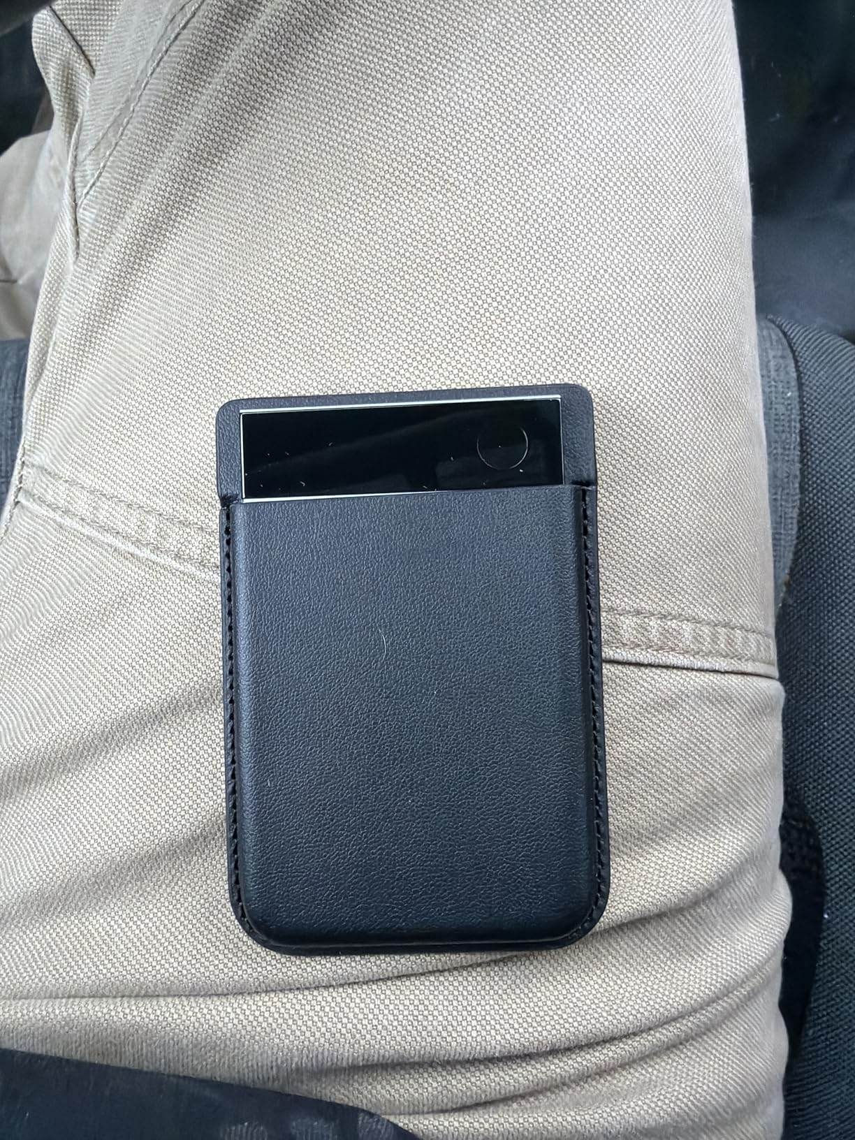 Note Pro AI Voice Recorder, Transcribe & Summarize with AI, App Control, Note Taker for Meetings & Calls, Supports 112 Languages, Ultra-Slim w/InstantView Display, Case Included, Black customer photo 1