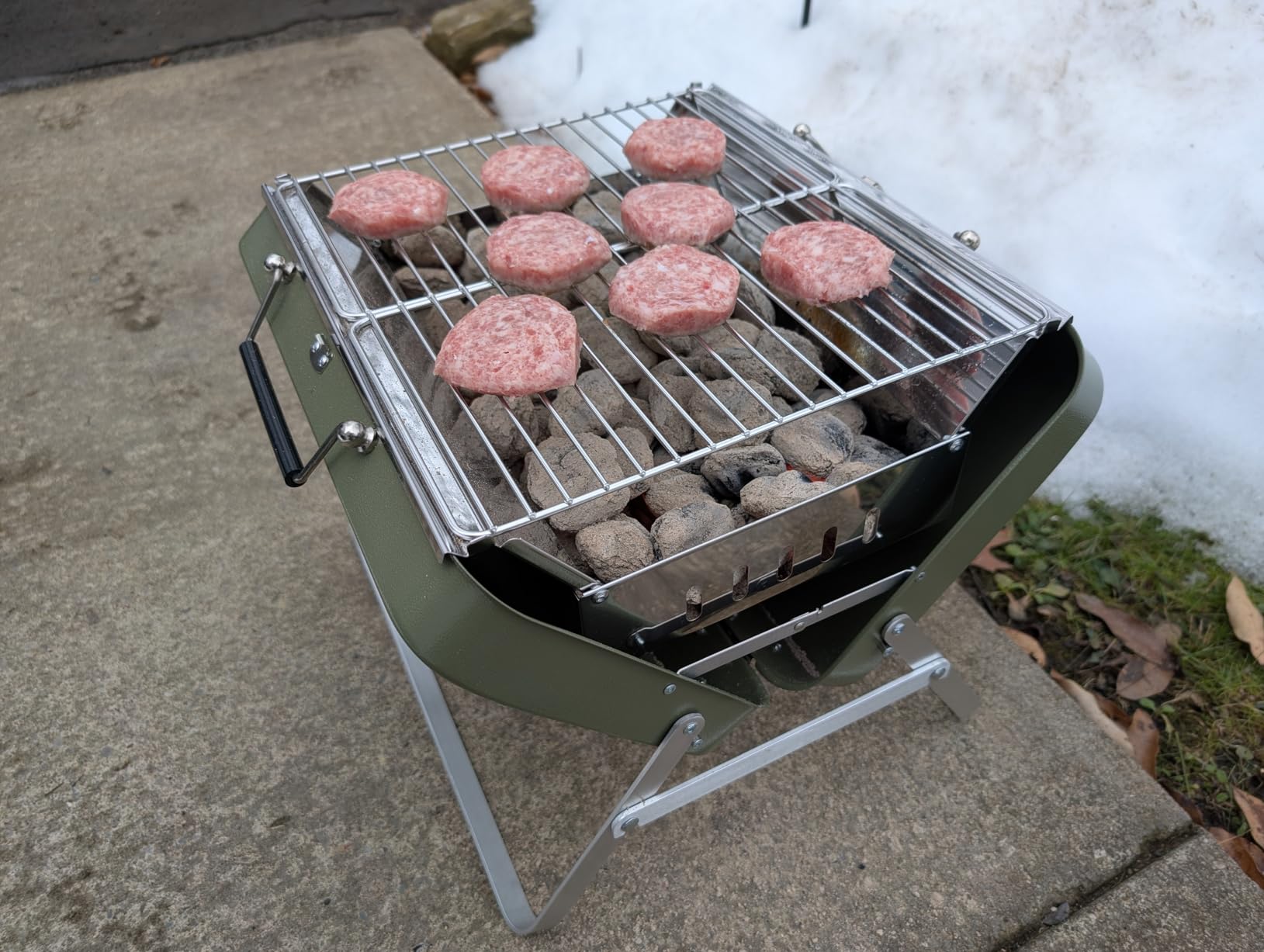 Ranger Plus Portable Charcoal Grill - Folding BBQ with Large Grilling Grate for Camping, Tailgating & Backyard customer photo 2