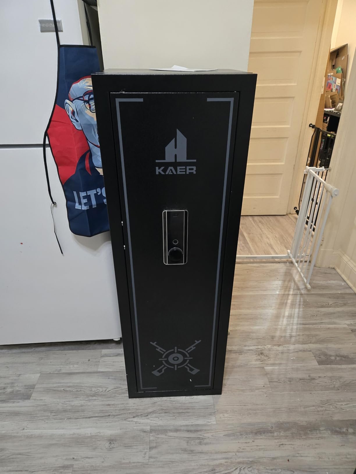 KAER Biometric Gun Safe Rifle, Gun Safes for Rifles and Pistols Holds 14-15 Firearms with Adjustable Racks & Pistol Storage, Fingerprint Keypad Lock Gun Cabinet for Home & Hunting for Enthusiasts customer photo 1