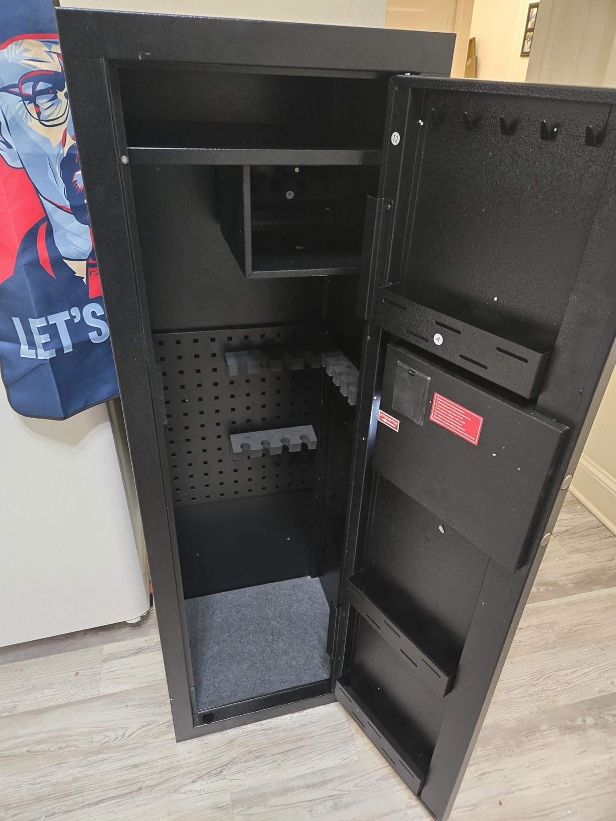 KAER Biometric Gun Safe Rifle, Gun Safes for Rifles and Pistols Holds 14-15 Firearms with Adjustable Racks & Pistol Storage, Fingerprint Keypad Lock Gun Cabinet for Home & Hunting for Enthusiasts customer photo 2