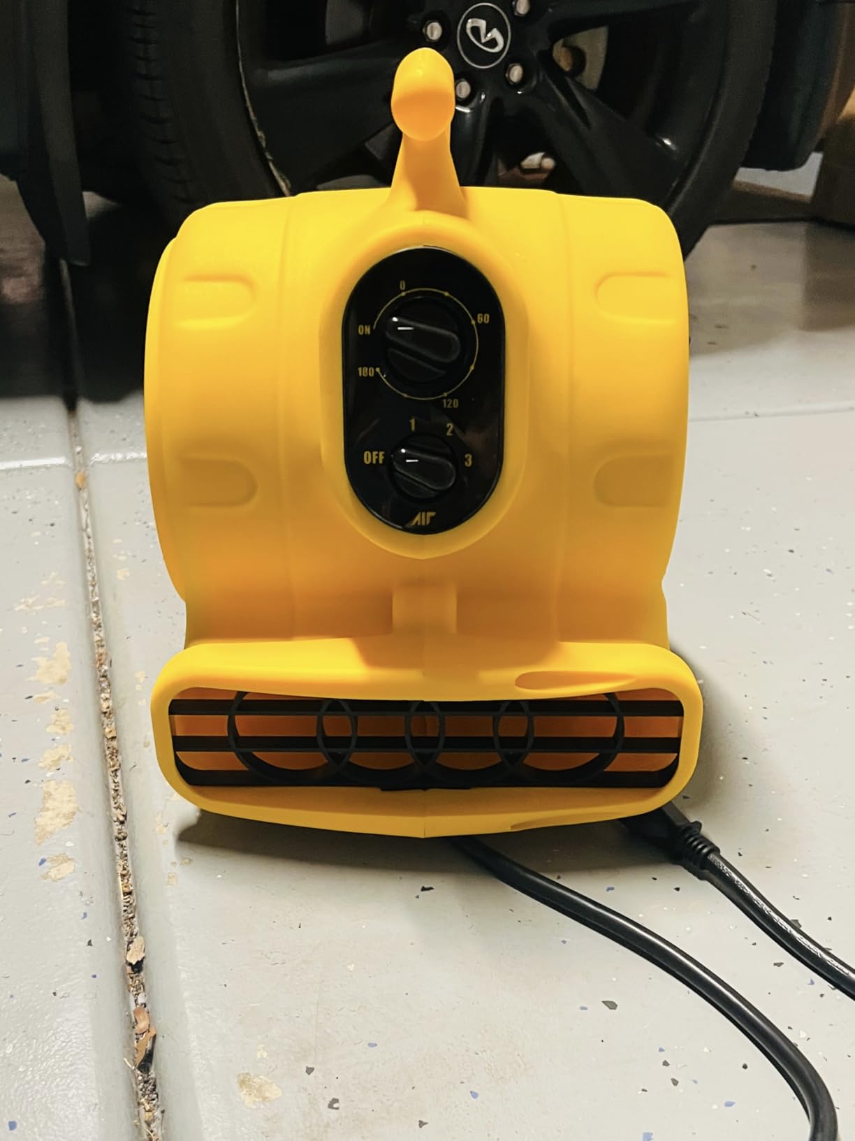 1/4 HP 1100 CFM Air Mover Blower Fan, Carpet Drying Fan, 3-Speed Stackable Utility Blower Heavy Duty High Velocity Industrial Fan with Timer for Water Damage Restoration, ETL Listed, Orange customer photo 2