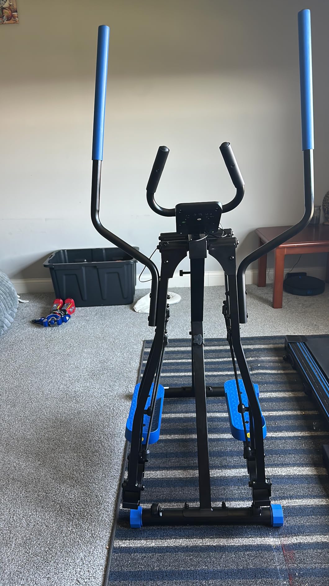 OWLSKY Air Walk Elliptical Exercise Machine for Home Gym - Full-Body Cardio Cross Trainer Glide Exercise with LCD Monitor, Device Holder, Low-Impact Workout, Full Body Fitness Equipment 400LBS customer photo 2