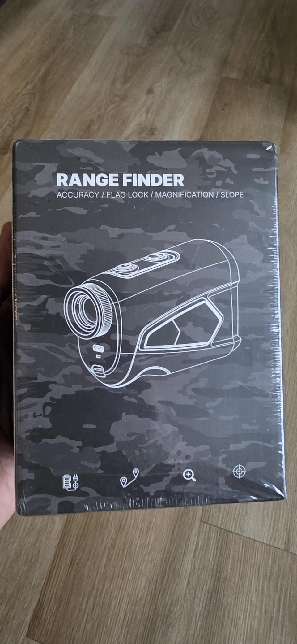 Upgraded 0.5 Second Easily Lock on a Pin Golf Rangefinder with Slope 2X HD Bright LCD, 1500 Yards Range Finder for Golf/Hunting, 7X Magnification with Flag Pole Locking Vibration, Golf Gifts Pcs customer photo 1