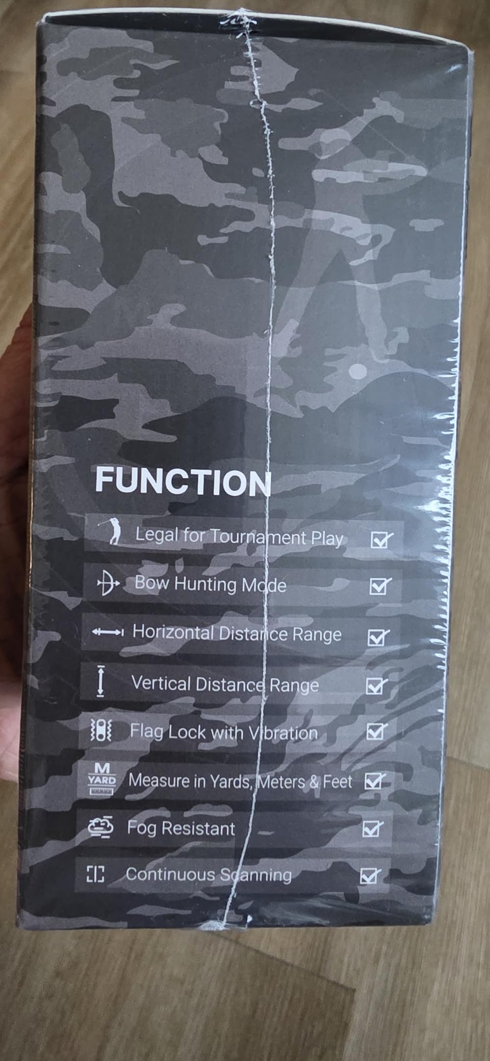 Upgraded 0.5 Second Easily Lock on a Pin Golf Rangefinder with Slope 2X HD Bright LCD, 1500 Yards Range Finder for Golf/Hunting, 7X Magnification with Flag Pole Locking Vibration, Golf Gifts Pcs customer photo 2