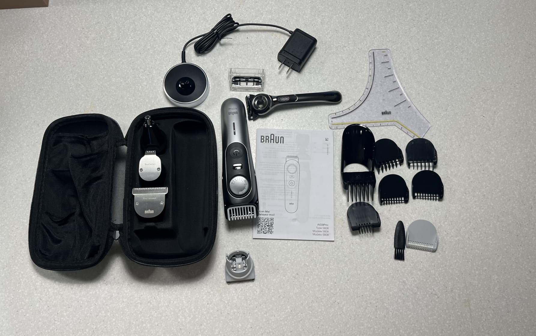 Braun Series 9 PRO All-in-One Beard & Body Grooming Kit for Men, Cordless Trimmer, Hair Clippers & Shaver for Face, Hair & Body with Gillette Labs Razor, AIO 9570 customer photo 1