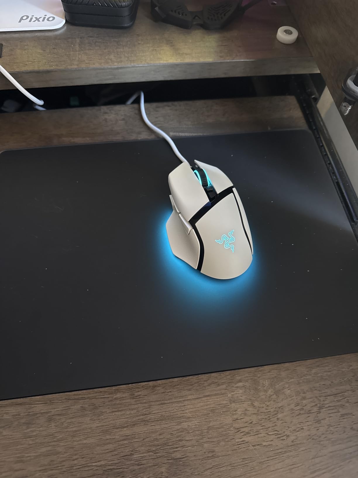 Glass Gaming Mouse Pad, Hard Mousepad for Gaming, 13.7
