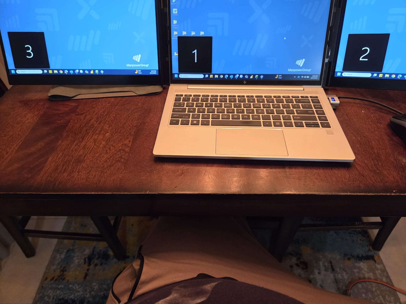 Laptop Docking Station Dual Monitor, USB C Hub with 2 HDMI, RJ45 Ethernet, 5 Gbps USB C/A, 100W PD for Dell/HP/Lenovo - MOKiN customer photo 2