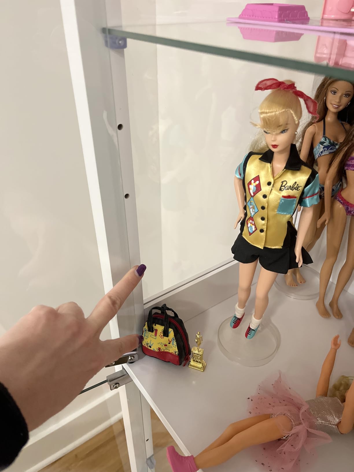 Display Cabinet with Glass Door, 6-Tier 71