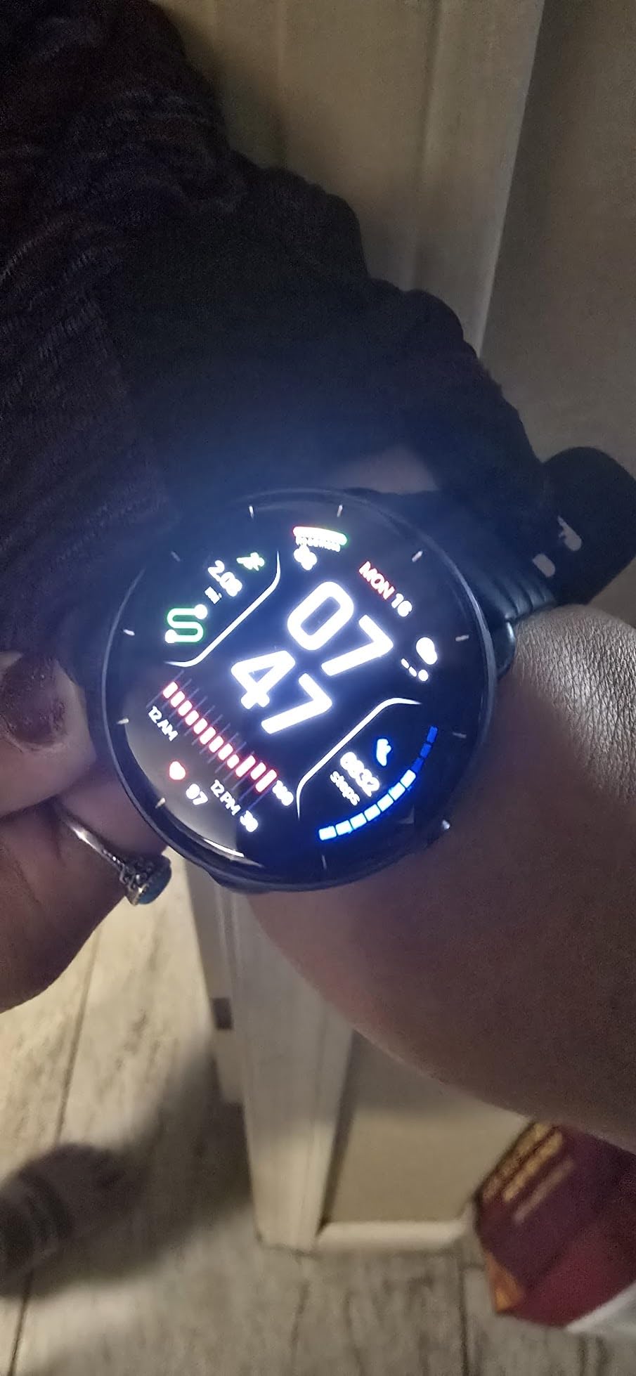 Parsonver Smart Watch for Swimming, 5ATM Waterproof for Pool & Open Water, Built-in GPS & Compass, AI Swim Analysis, AMOLED Display, Black customer photo 1