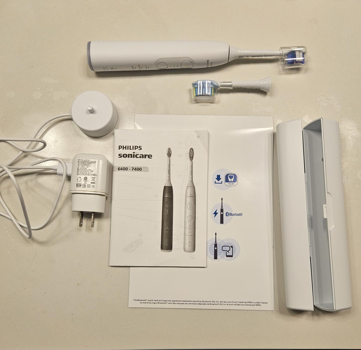 Philips Sonicare 6500 Series Electric Toothbrush - Next-Generation Sonicare Technology, Pressure Sensor, 9 Brushing Settings, SmarTimer, BrushPacer, 21-Day Runtime, Travel Case, White, HX7410/10 customer photo 2