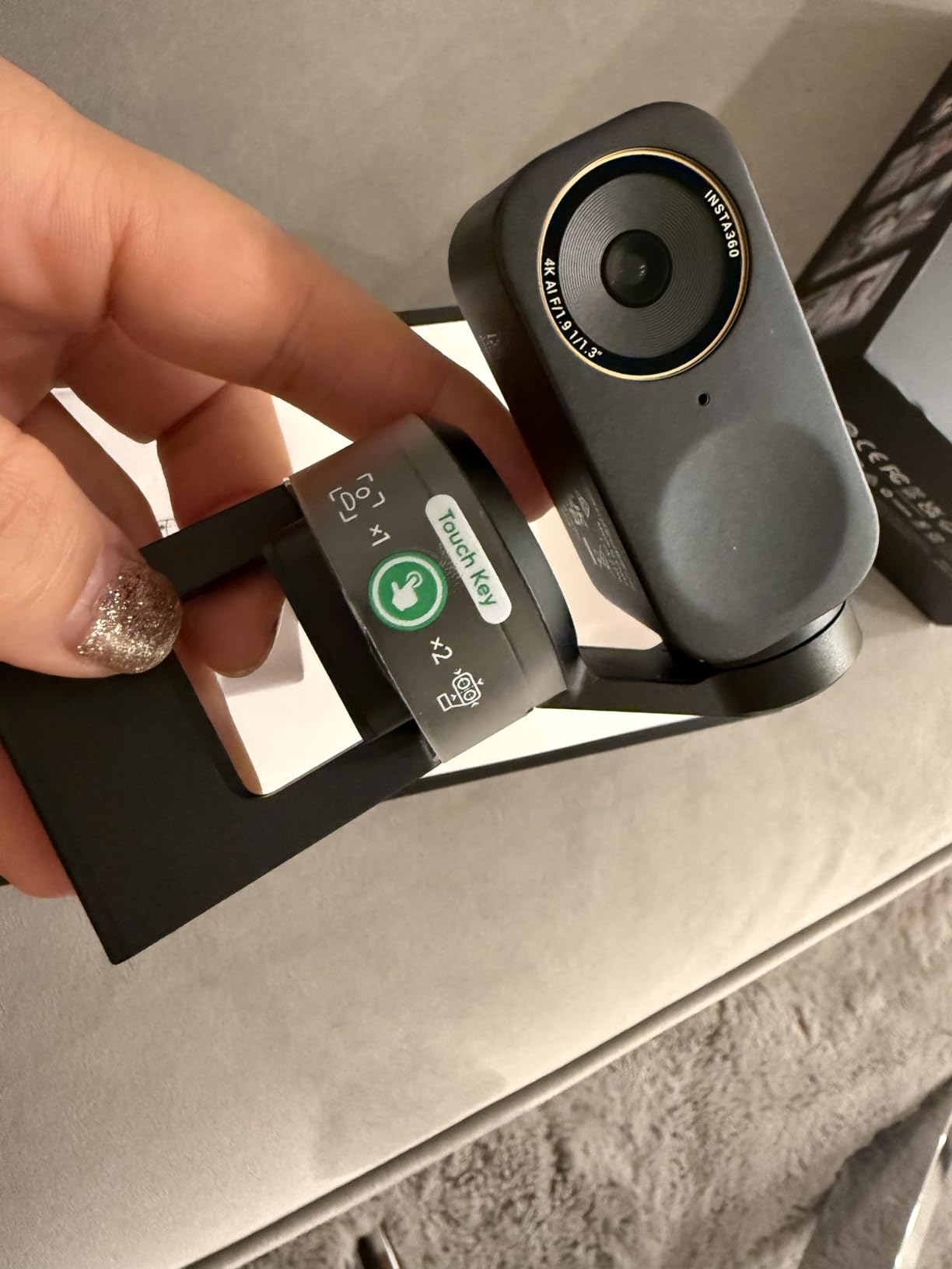 Insta360 Link 2 Pro - 4K PTZ Webcam for PC/Mac, 1/1.3