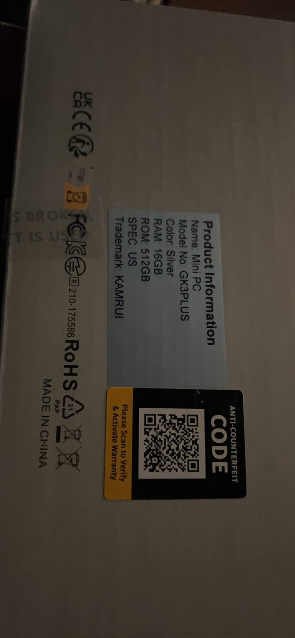 KAMRUI Hyper H2 Mini PC Windows 11 Pro, Intel Core 14450HX, 16GB RAM 512GB PCIe4.0 SSD customer photo 1