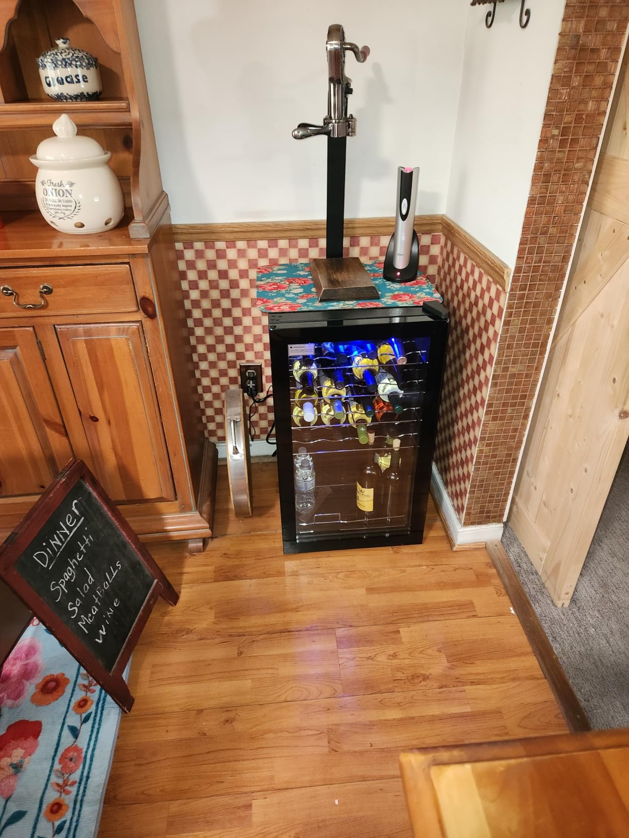 25 Bottle Compressor Wine Cooler Refrigerator, Freestanding Wine Cellar, 41-64°F Adjustable Temperature, Double-layer Glass Door, for Home Bar, Red and White Wine, Silver customer photo 1