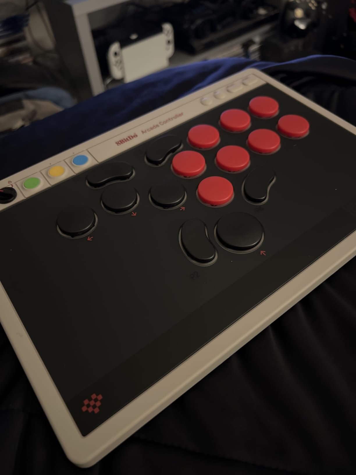 8BitDo All-Button Arcade Controller for Switch & Windows - Transparent Purple Signature Edition customer photo 1