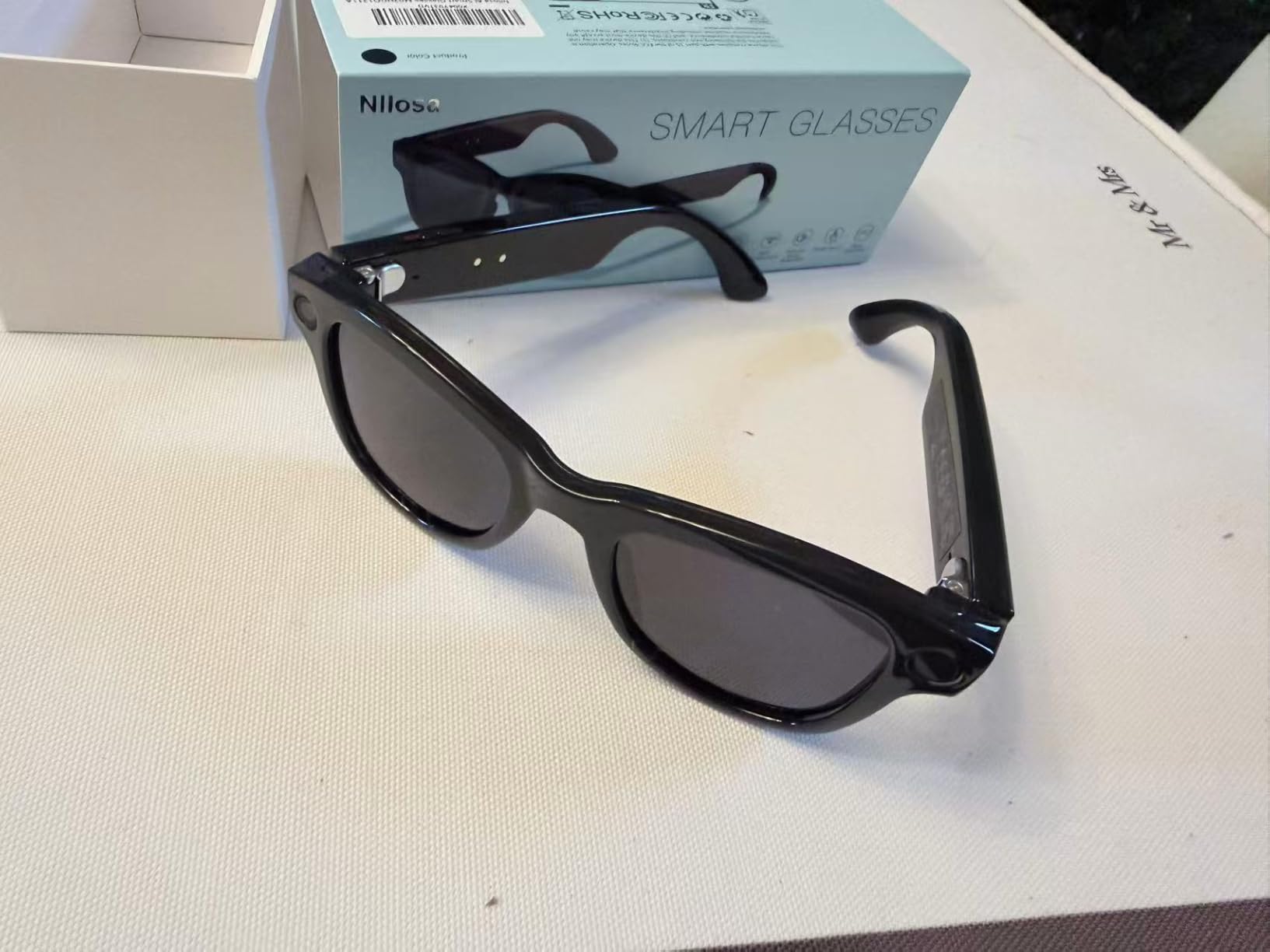 AI Smart Glasses with 8MP 4K Camera Glasses, 2026 1200P Video Recording Glasses for Women & Men, 139 Languages Real-Time Translation, Voice Assistant, Open-Ear Audio for Travel, Meetings & Vlogging customer photo 1