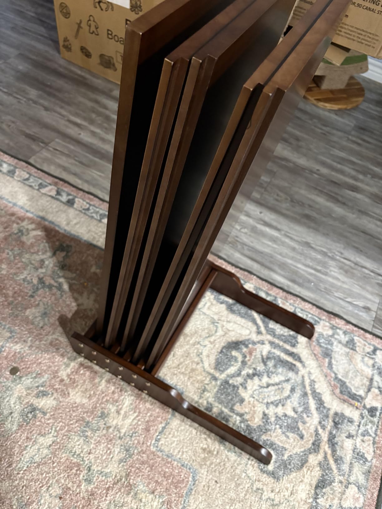 Solid Wood Board Game Table for 4-6 Players with 54