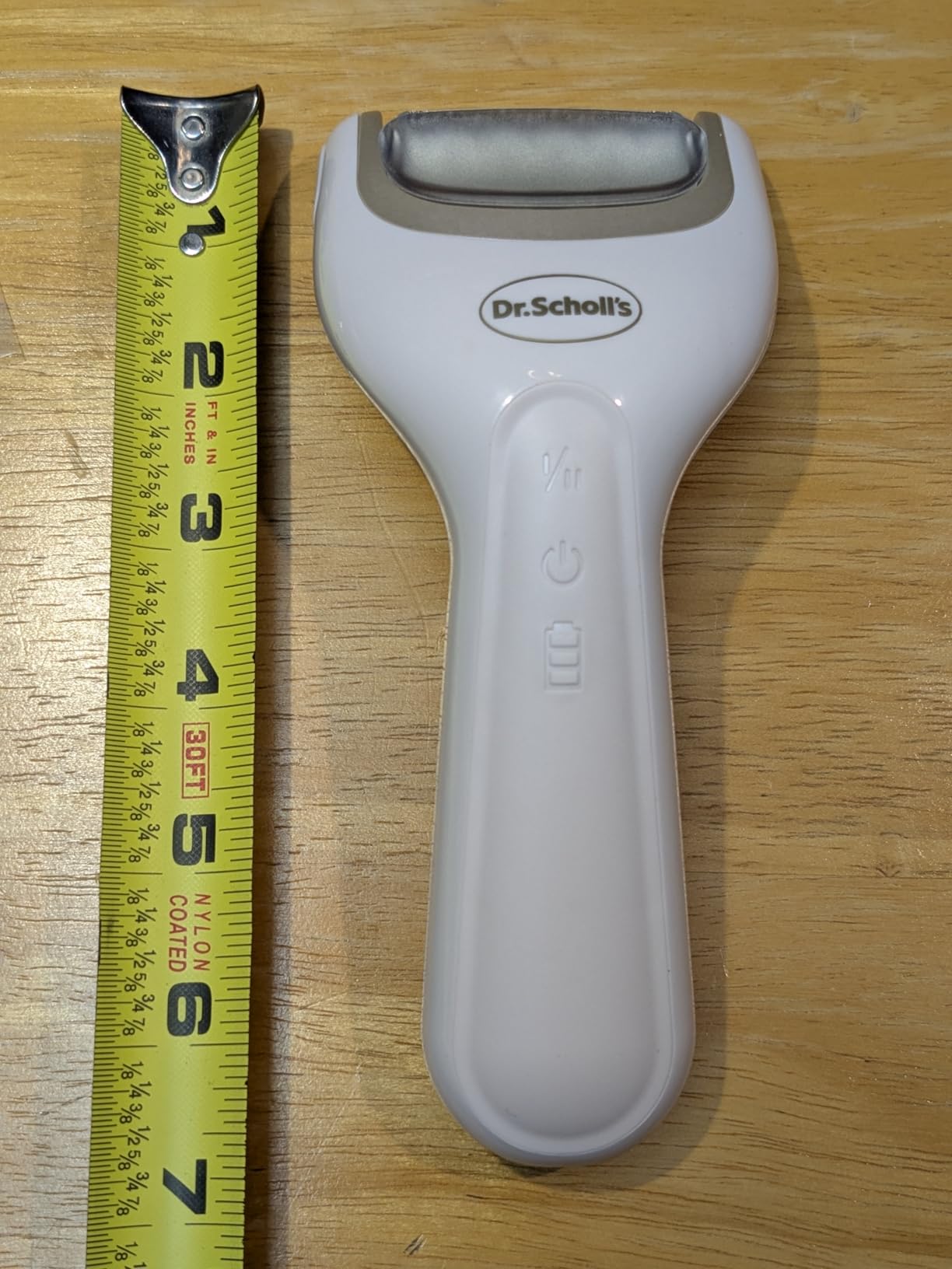 Dr. Scholl's Pedi Perfect Electric Foot Callus Remover, Waterproof, Rechargeable with x2 Roller Heads, Removes Hard Skin for Soft Beautiful Feet, 90 Minute Run Time, Dust Catcher, Pedicure Tools customer photo 1