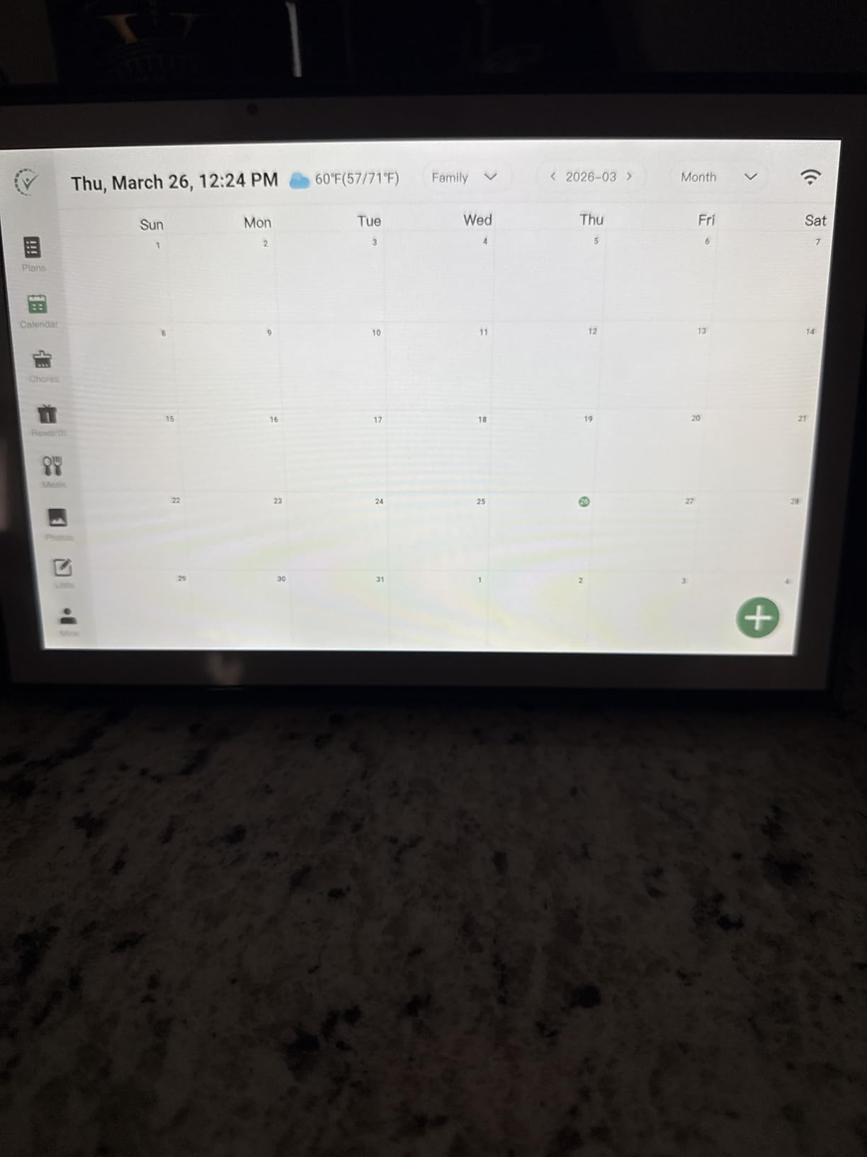 WiFi Digital Calendar Smart Family Planner with AI Meal Planning, 10.1