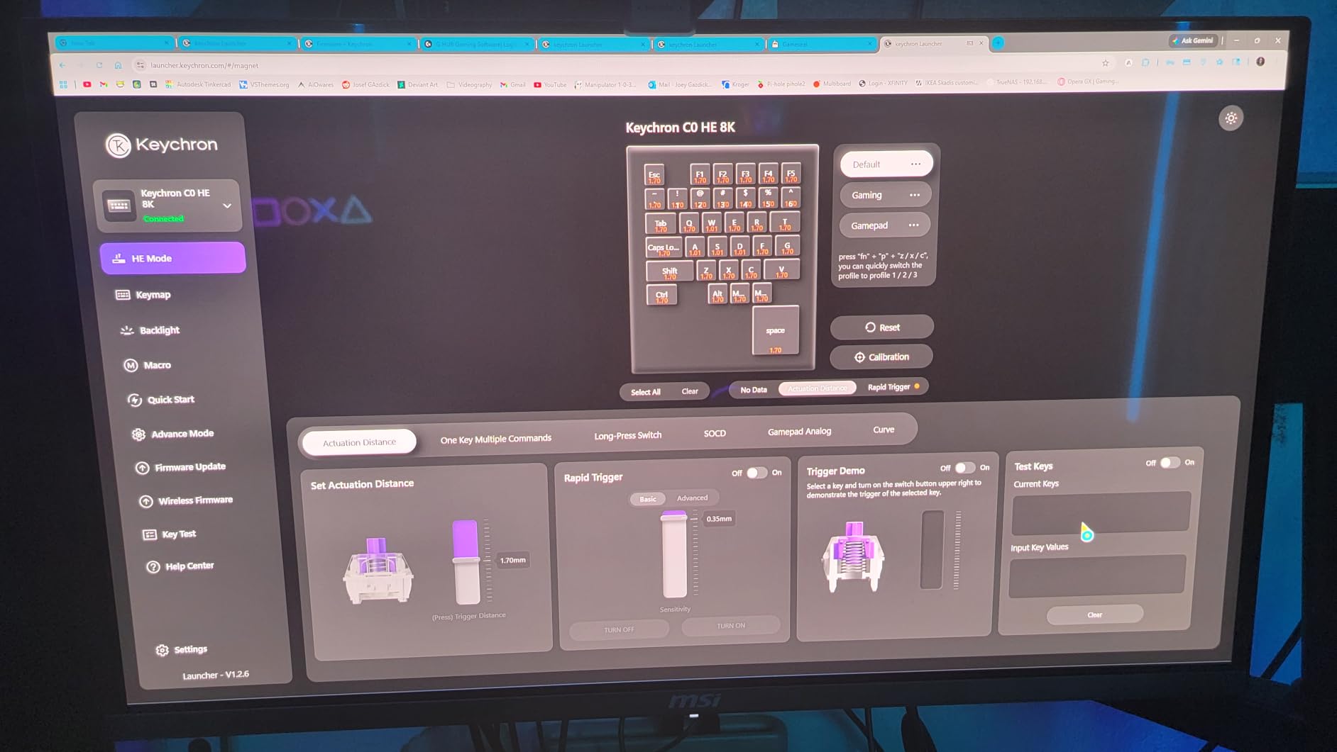 Keychron C0 HE 8K Wired One-Handed Gaming Keypad, Rapid Trigger Hall Effect Magnetic Switches, 35 Programmable Keys, Per-Key RGB Lighting, Web-Based Configurator, Compatible with Windows & macOS customer photo 1
