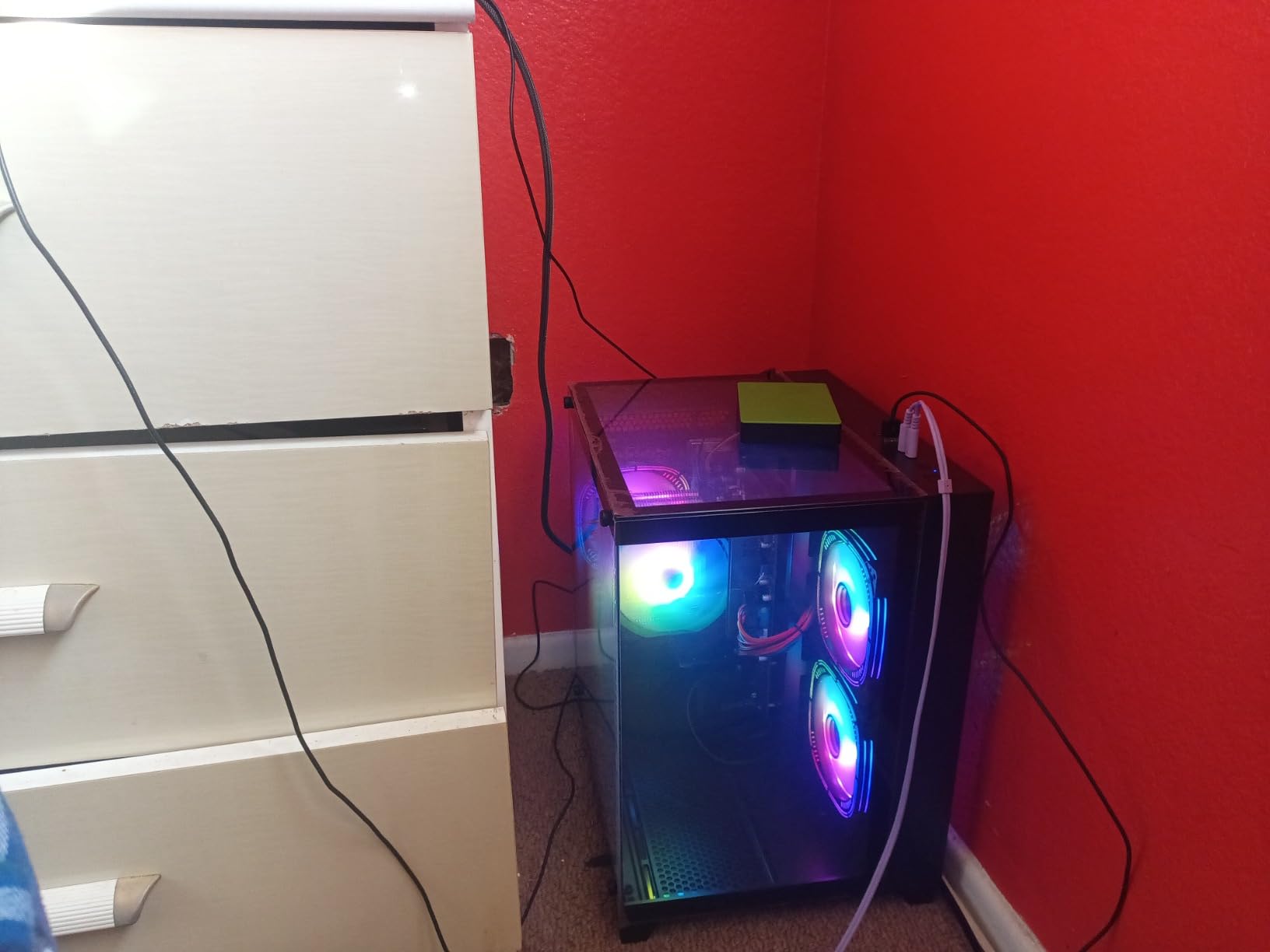 LXZ Gaming PC Desktop Computer - Ryzen 5 5500, Radeon RX 6500XT 4GB, 16GB DDR4 RAM, 512GB NVME SSD, Prebuilt Tower PC for Home & Office Work Every Day Use (White) customer photo 2