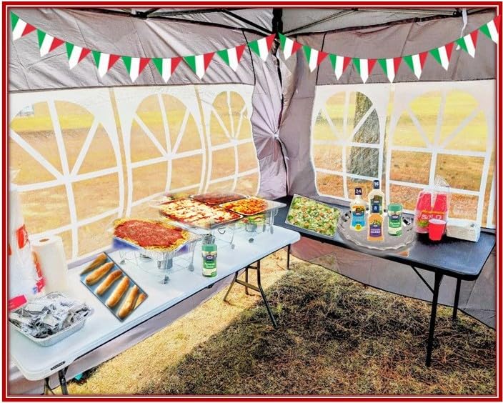 COBIZI 10x15 Heavy Duty Pop up Canopy Tent with 4 sidewalls, Commercial Outdoor Tents for Parties,Backyard Event, Wedding, All Season Waterproof Event Shelter with Carry Bag, Gray(Frame Thickened) customer photo 1
