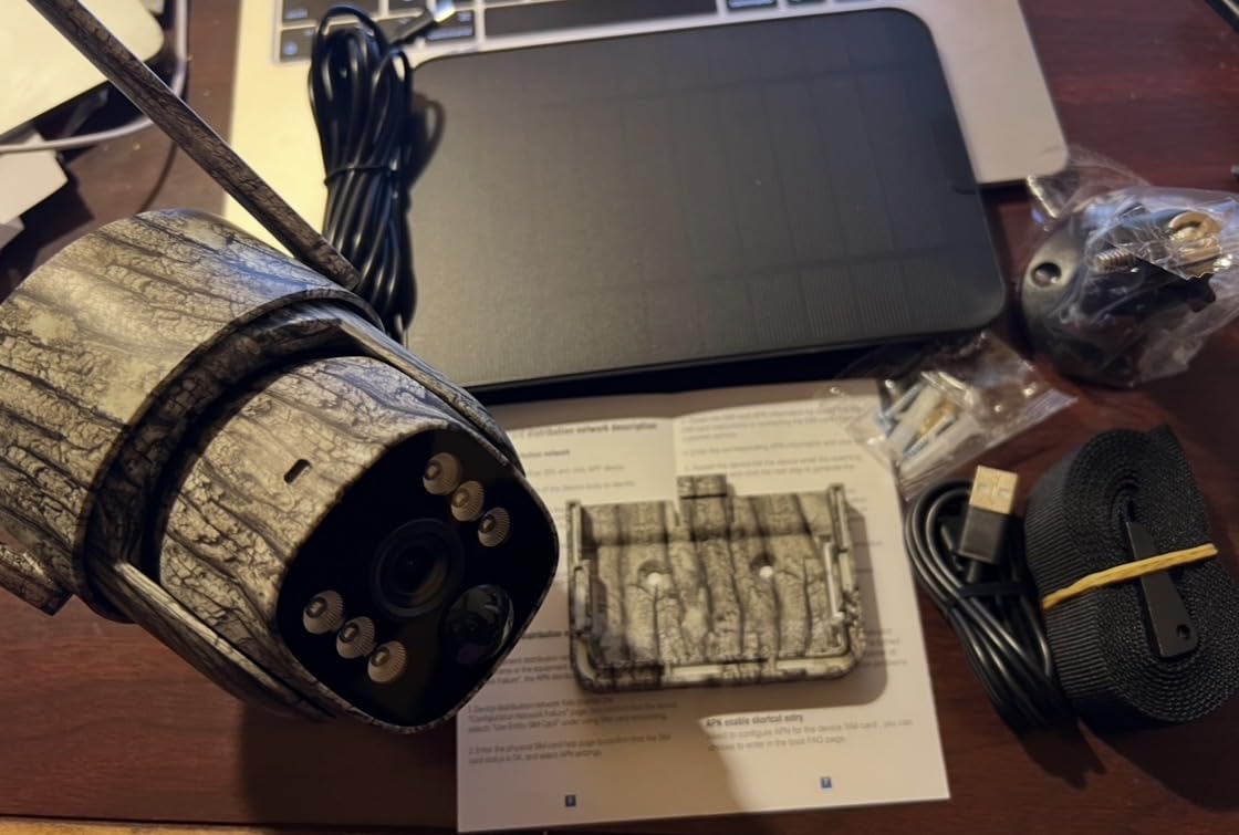 VOOPEAK Trail Camera, 4G LTE Cellular Security Camera with 360° Live Streaming, 2.5K Game Camera Solar Powered, Night Vision, Motion Activated, Two-Way Audio Wildlife Cam customer photo 1