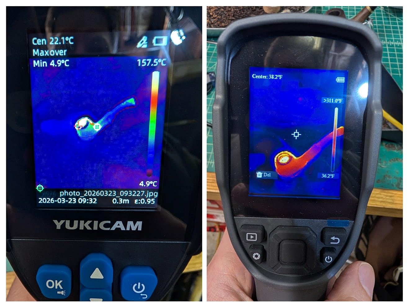 Thermal Camera for Home Inspection, 240×240 Infrared Thermal Imaging Camera with Dual-Light Fusion, Smart Modes, 25Hz IR Camera, -4°F to 1022°F Handheld Thermal Imager for Water Leaks, HVAC, Electrical customer photo 2