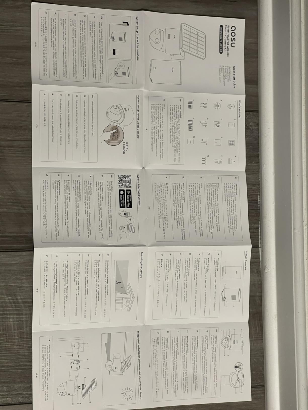 aosu T2 Ultra 4K Security Cameras Wireless Outdoor, 4 Cam Kit, Smart Home Security System with TrueColor Night Vision, AI Recognition & 360° Motion Tracking, Solar Power, Expandable 1TB Local Storage customer photo 2