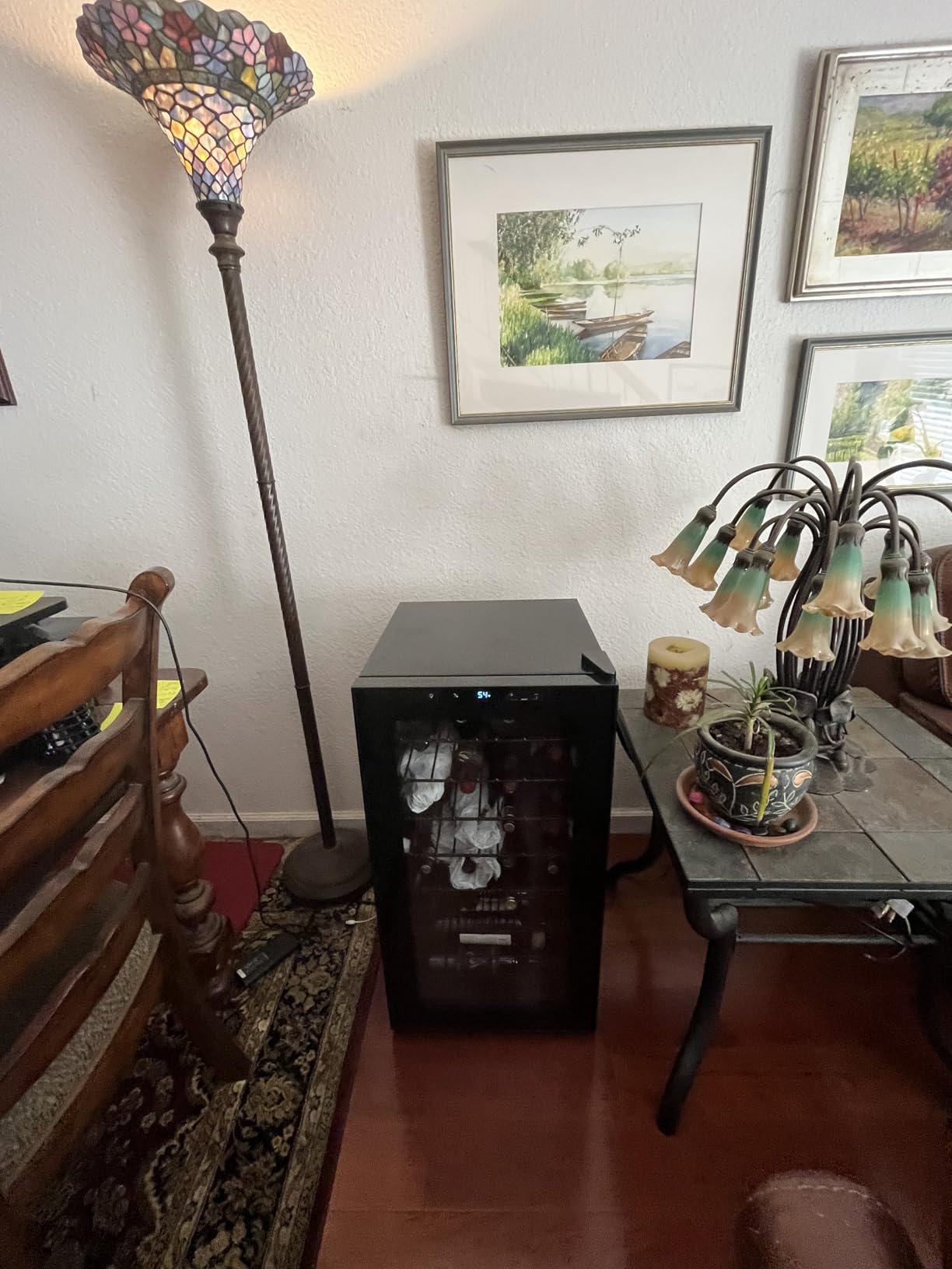 Yeego Wine Fridge - 46 Bottles Wine Cooler, 38-65℉ Digital Control with Double Glass Door & LED Light, Freestanding Wine Fridge Under Counter for Home Bar and Kitchen customer photo 1