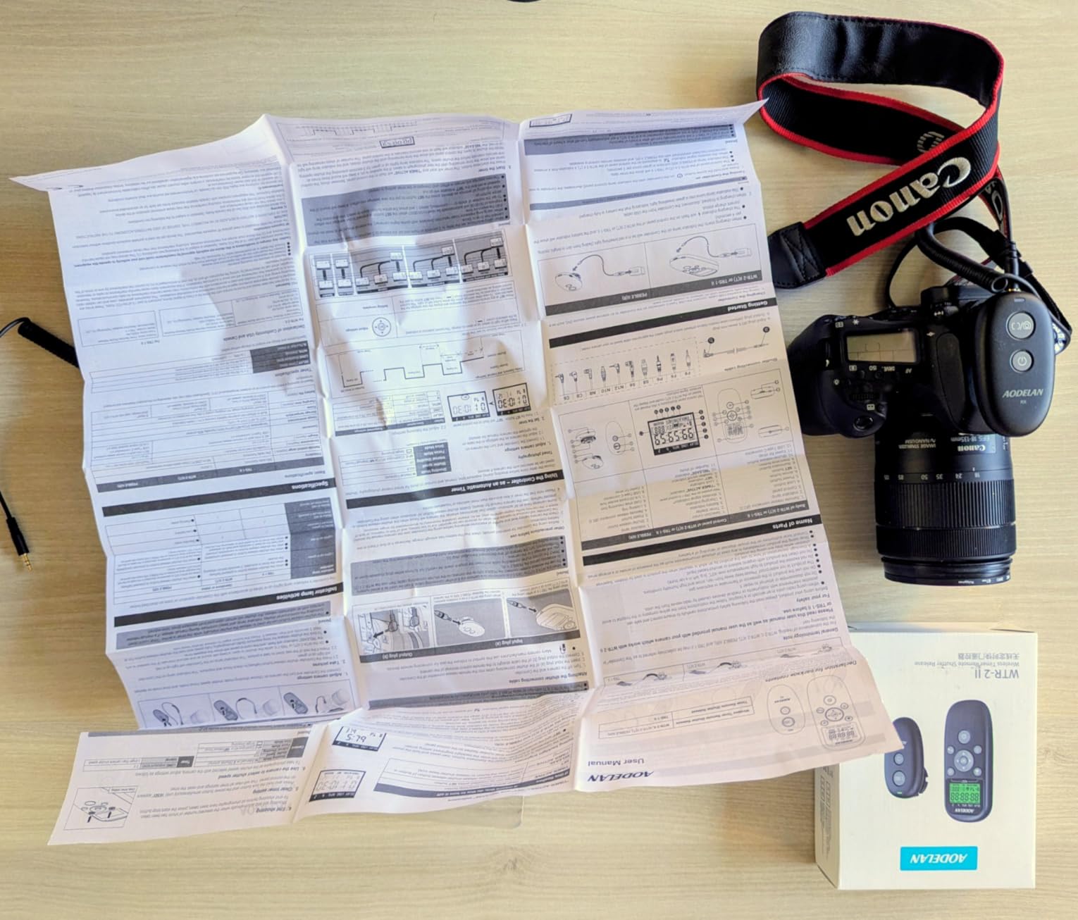 AODELAN Wireless Rechargeable Timer Shutter Release Remote Control with LCD for Canon EOS R6 Mark II, R7, R50 V, R100, RP, Rebel T7, T6, T5, T3, SL2, 5D Mark III customer photo 2