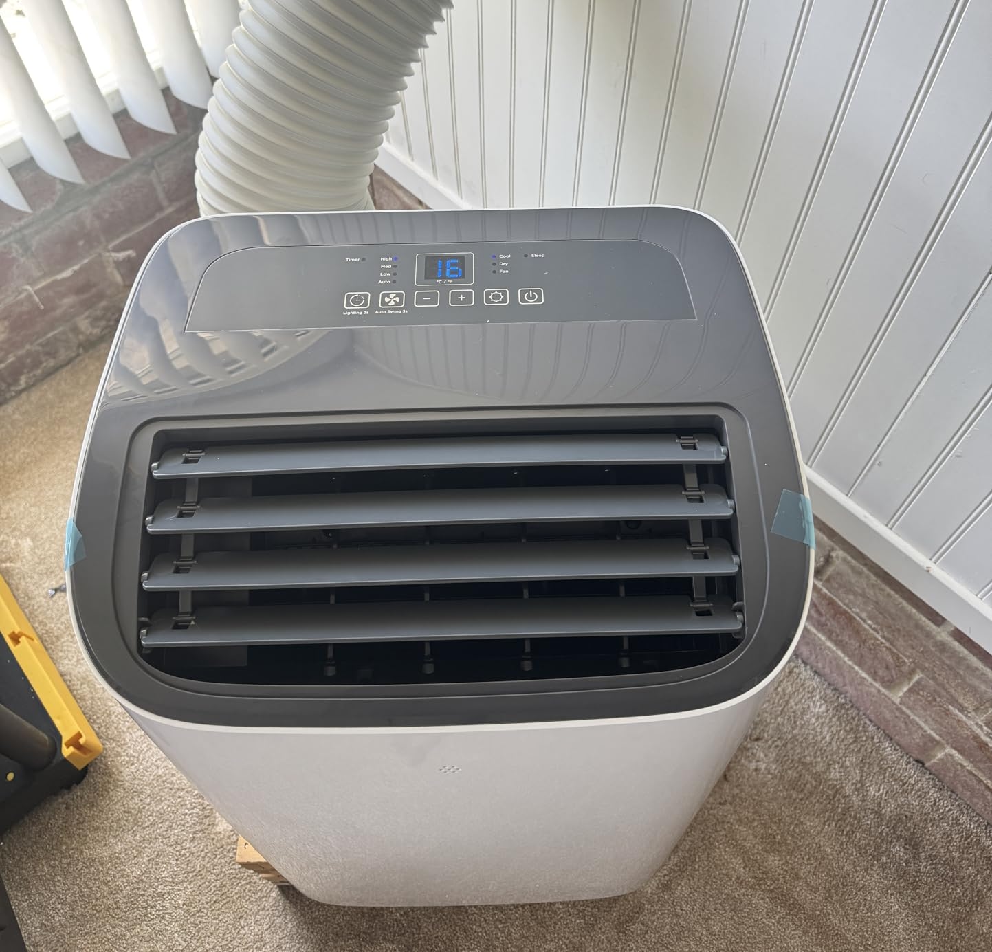 Energlow 8000 BTU Portable Air Conditioner, 5-in-1 Cools 350 Sq.Ft, Quiet AC Unit with Fan & Dehumidifier, LED Display, Remote, 24H Timer, Window Kit, for Bedroom/Office/Dorms/Apartment customer photo 1