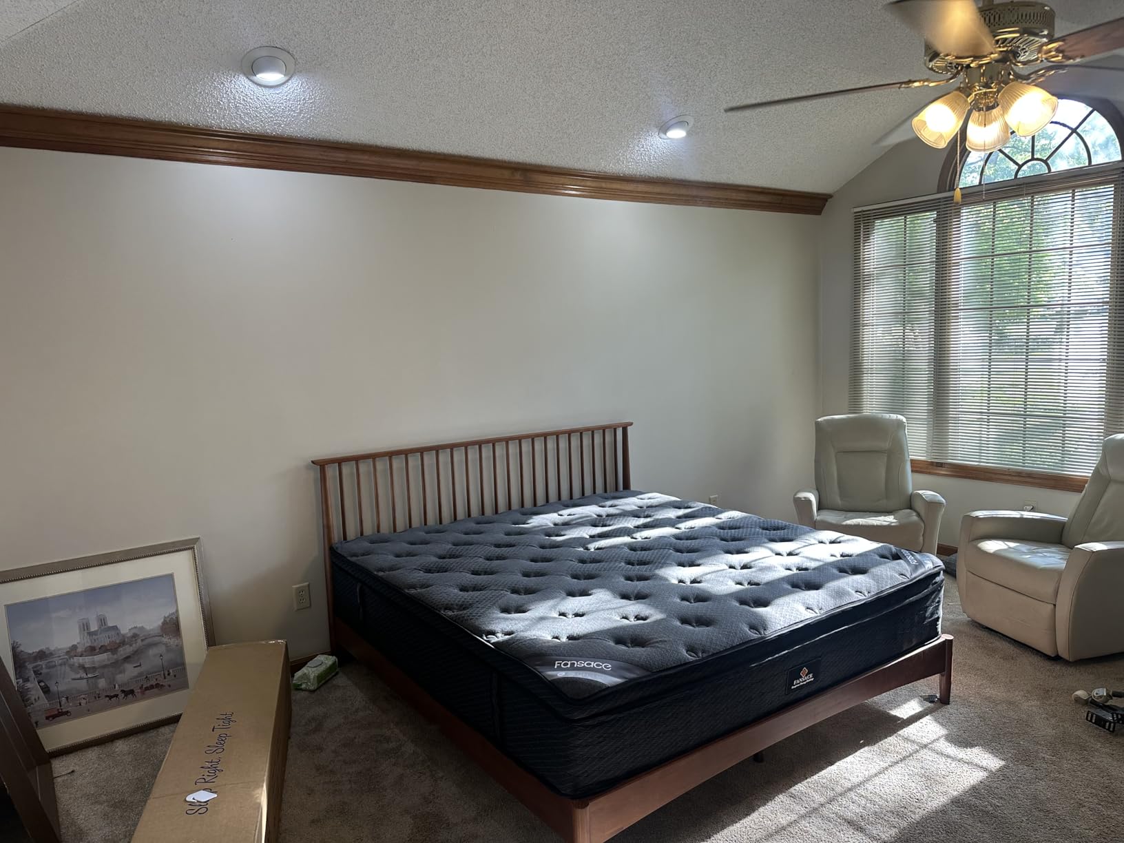 FANSACE King Size Mattress (High-End Upgraded) Hotel-Level Luxury 18 Inch Hybrid King Mattress In A Box, Cooling-Gel Memory Foam & Pocket Springs, Back Pain, Extra Edge Support, 365-Night Trial, Medium Firm customer photo 1