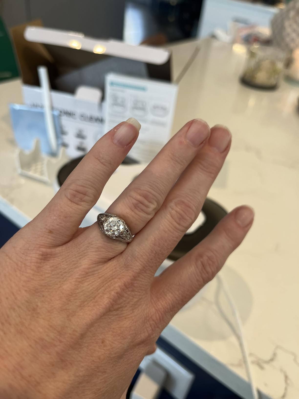 Ultrasonic Cleaner, 48KHz Jewelry Cleaner 400ML, Ultrasonic Retainer Cleaner for Eyeglasses Rings Watch Band Necklace Earing, Multi Deep Cleaning Modes, Black customer photo 2