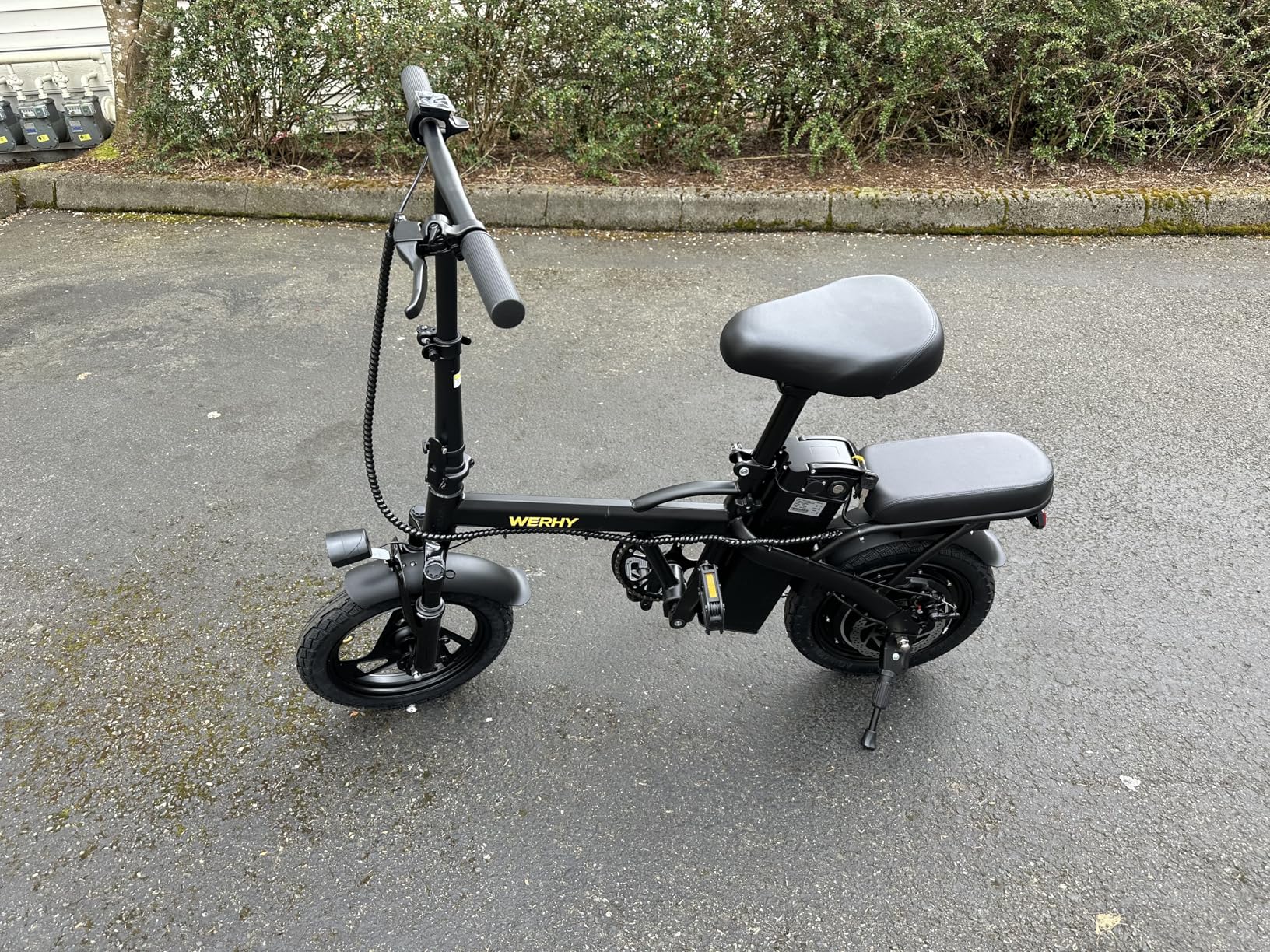 WERHY Electric Bike for Adults, 500W Motor, 22 MPH Max Speed Folding Ebike, 14
