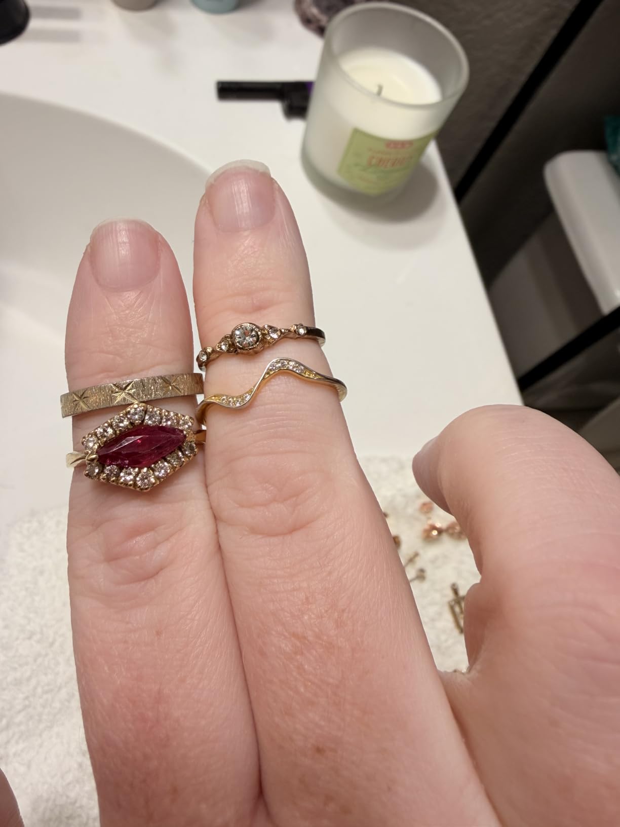 Ultrasonic Jewelry Cleaner Machine: 48KHz Ultra Sonic Cleaner for Jewelry,Eyeglass,Rings,Watch Band,Dentures,with Dual Cleaning Modes,350ML 304 Stainless Steel Tank,Gift for Wife,Mom,Daughter customer photo 2