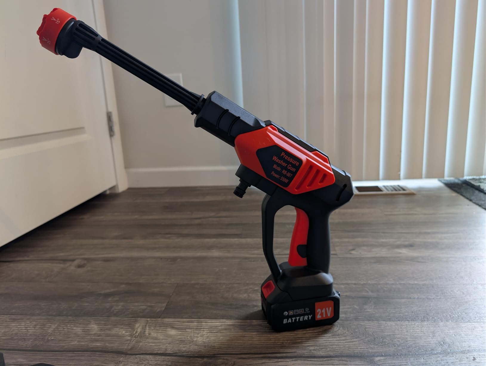 Portable Cordless Pressure Washer, Battery Powered Power Washer Car Wash Gun with 6-in-1 Nozzle and Foam Cannon, Handheld High Pressure Cleaner customer photo 2