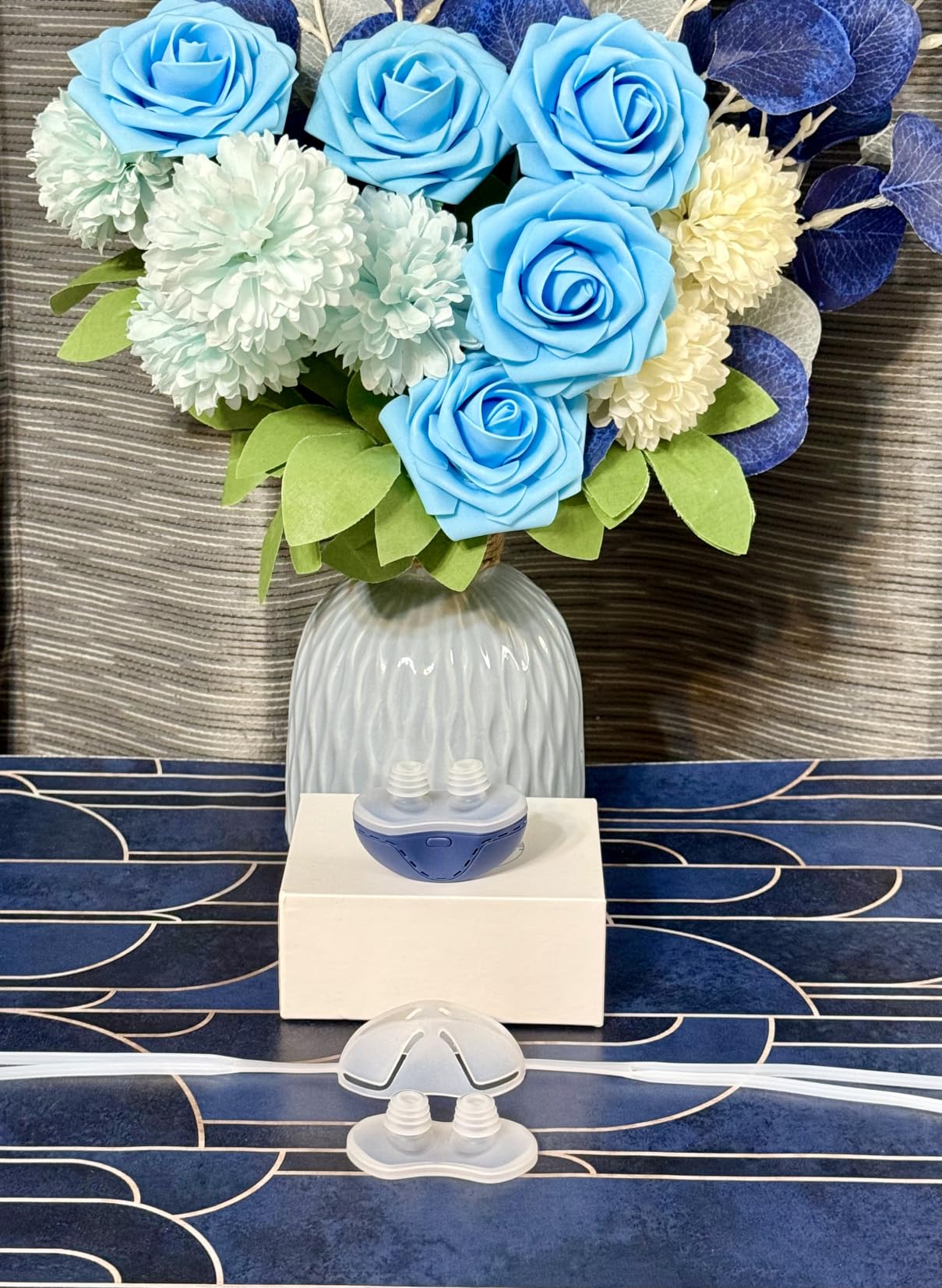 Mini Anti Snoring Devices for Snoring, Effective Anti Snoring Device, Peaceful Sleep Snore Solution - Suitable for All Nose Shapes and Both Men and Women (2 Replaceable Silicone Tips) customer photo 1