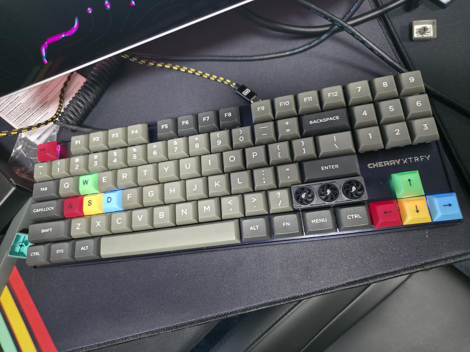 CHERRY XTRFY MX 8.2 Pro TMR Wireless Magnetic Gaming Keyboard with TMR Technology 8000Hz Hot Swappable TKL RGB Mechanical Black customer photo 1