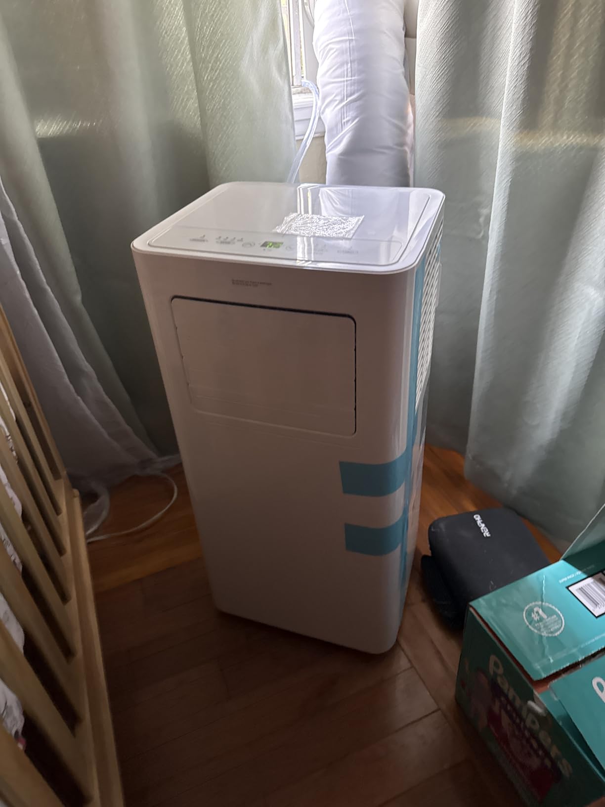 EUHOMY 8,000 BTU Portable Air Conditioners, 4-in-1 Air Conditioner Portable Up to 350 Sq.Ft., Portable AC Unit with Cool, Fan, Dehumidifier, Sleep, 24H Timer, Remote & Installation Kit, for Bedroom customer photo 1