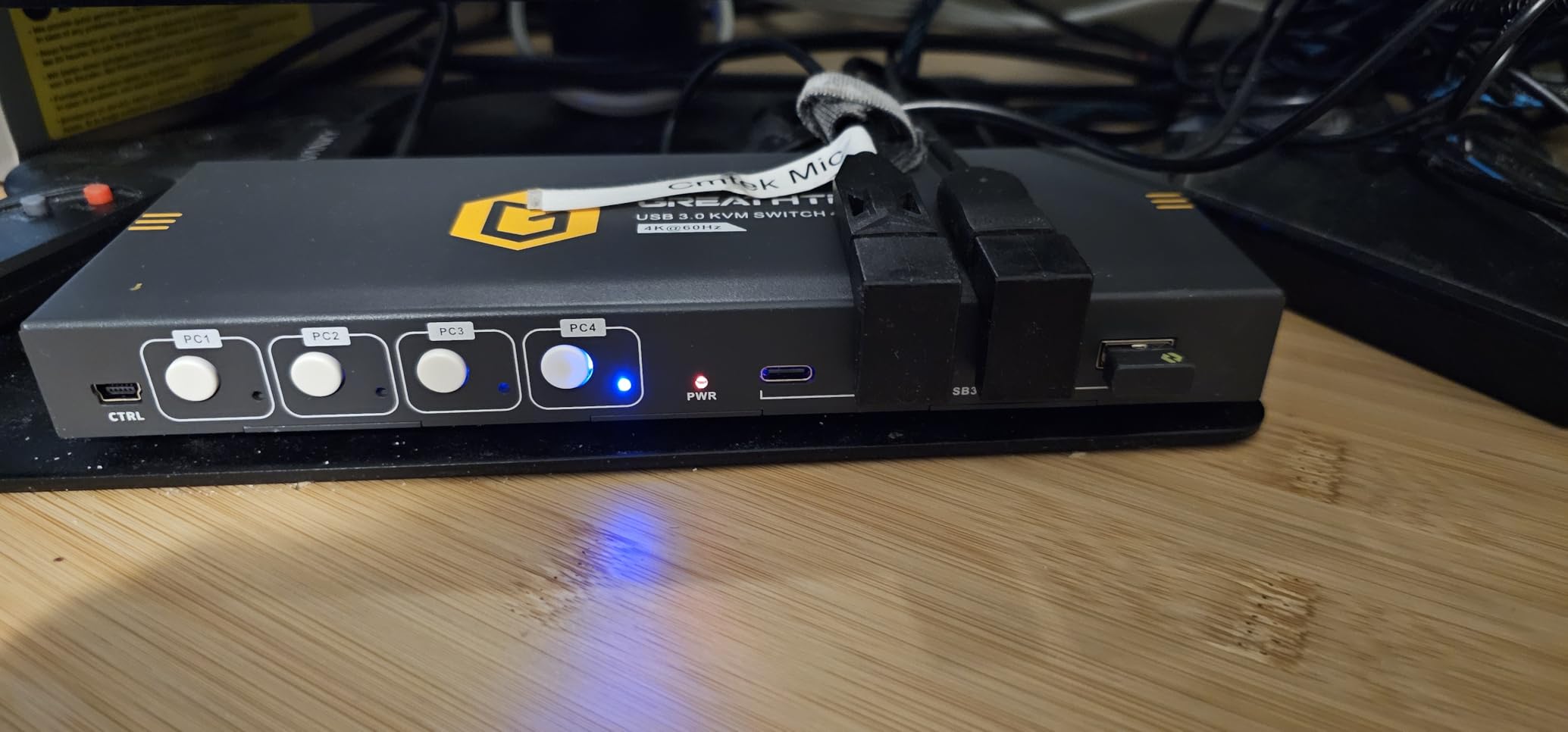 8K HDMI KVM Switch 2 Monitors 2 Computers, 8K@60HZ USB3.0 Dual Monitors KVM Switches for 2 PC/Laptops Share Mouse Keyboard and 2 Screens, with 2 USB Cables/Controller, EDID Adaptive, Plug&Play customer photo 2